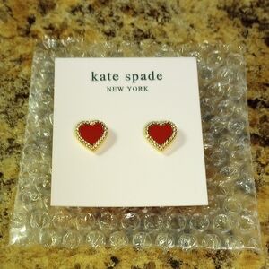 Kate Spade Red Heart Earrings